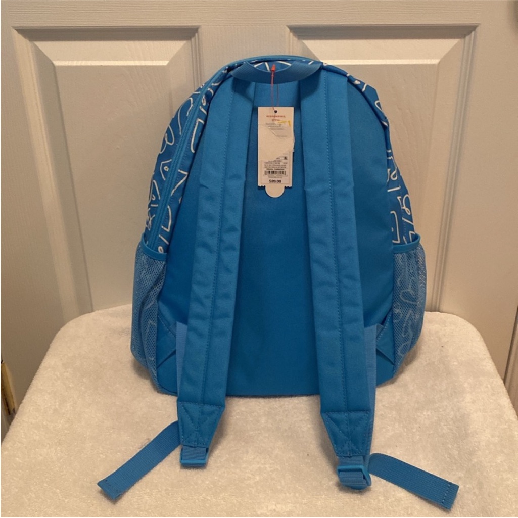 Blue Heart Pattern Backpack — image 6 of 6